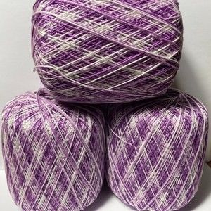 4 Aunt Lydia's Crochet Thread Shades of Purple